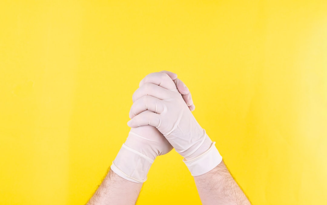 Photo latex gloves